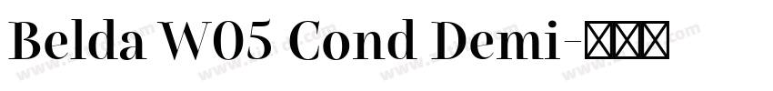 Belda W05 Cond Demi字体转换